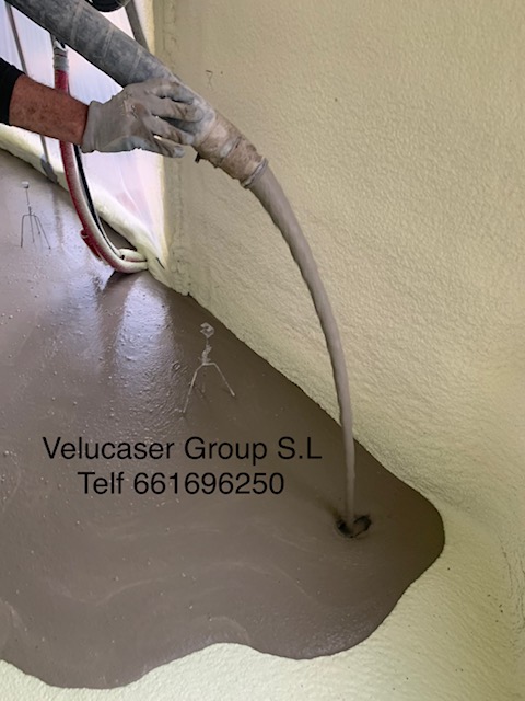 mortero autonivelante aplicación